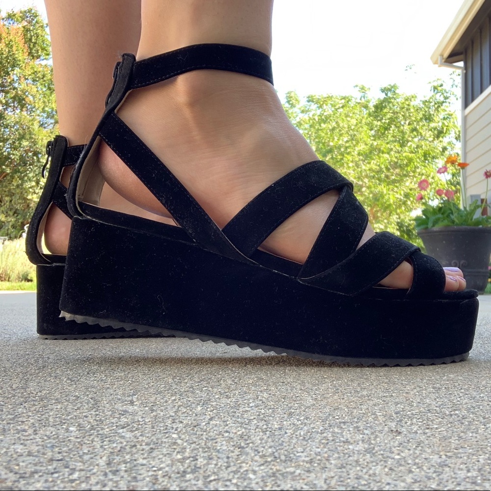 Black Platform Sandals